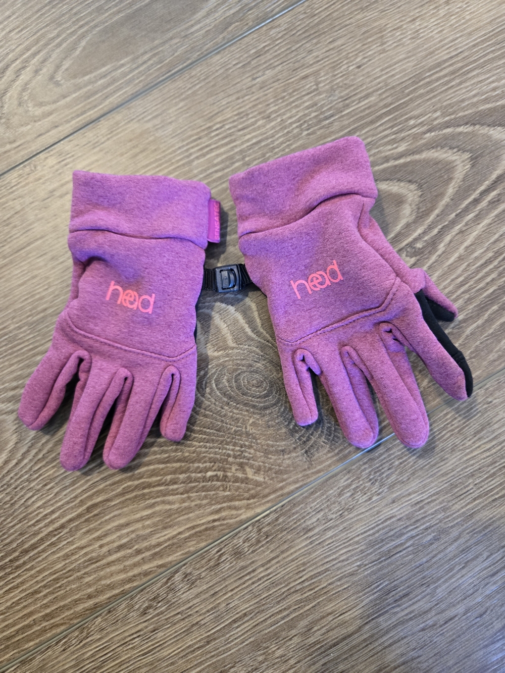 Head Kids Pink Fleece Gloves with Logo